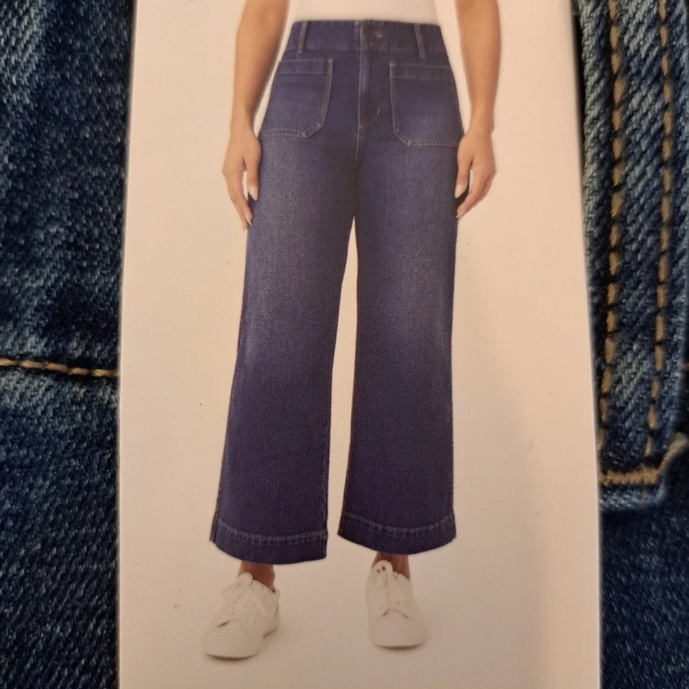 Scotch & Soda Womens Jeans 8 Dark Blue NWT Wide Leg Utility 1721-450